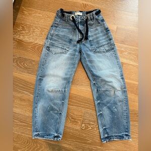 We The Free MOXIE Denim Jeans - Distressed Blue sz 24